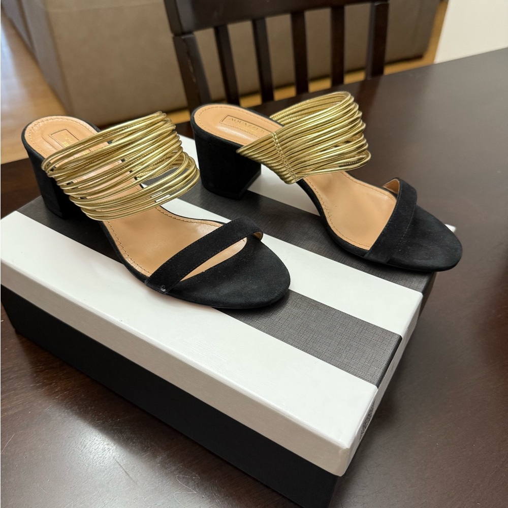 Aquazurra Rendezvous Sandals size 37 run small 6 1/2